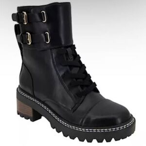 BCBGeneration Women’s Black Curtis Combat Boot